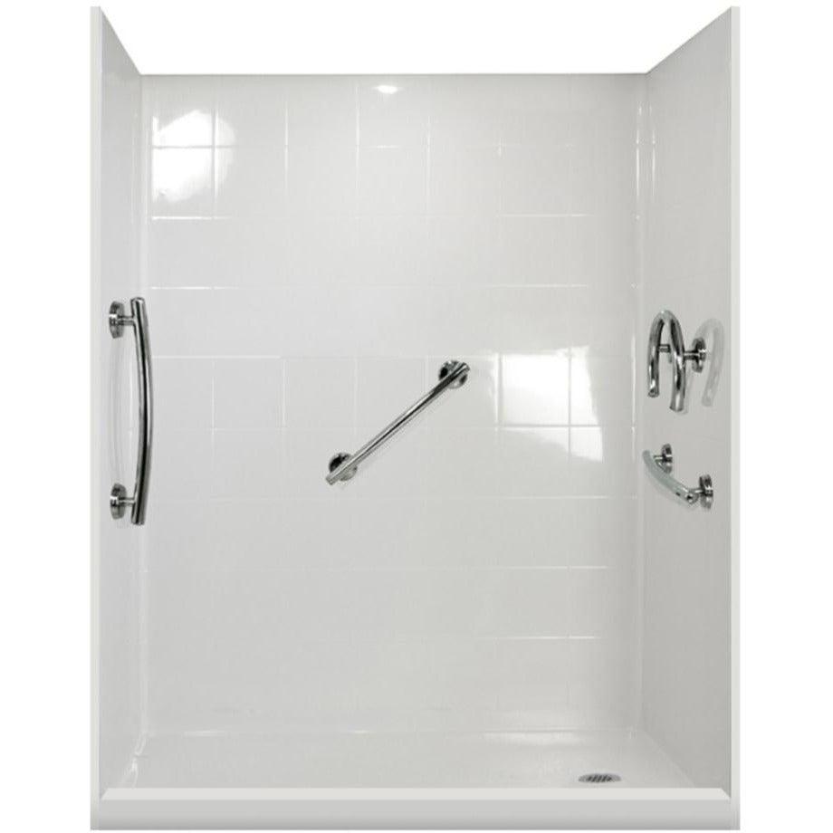 barrier free and low threshold/step showers with or without the molded