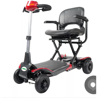 Simply Scoot tm, Automatic Folding Mobility Scooter, $0 Three year Repair Service, $0 Home Delivery, & $0 Basket & Flag - Solano Mobility & Accessibility tm